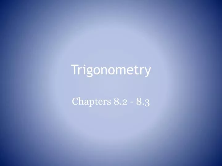 trigonometry