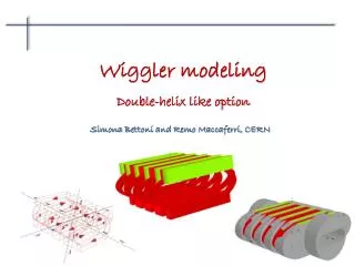 Wiggler modeling Double-helix like option