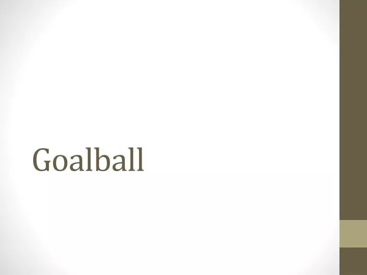 goalball