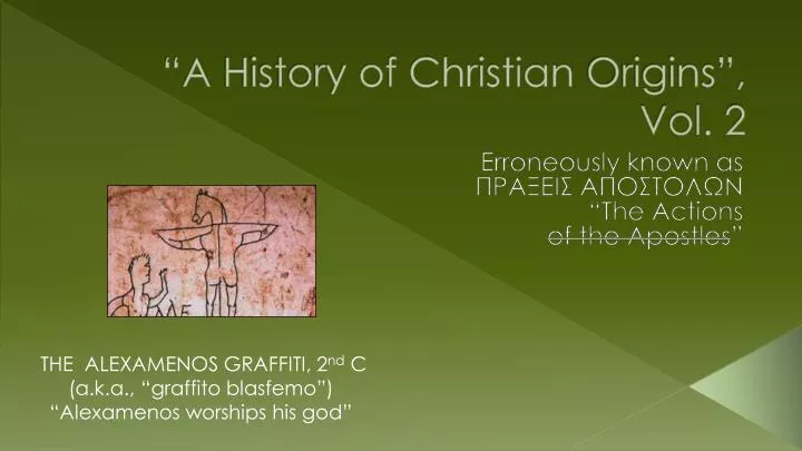 a history of christian origins vol 2