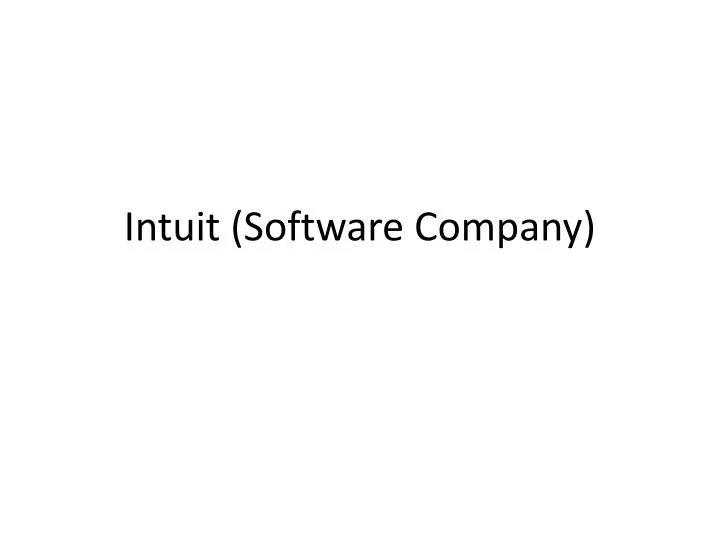 intuit software company