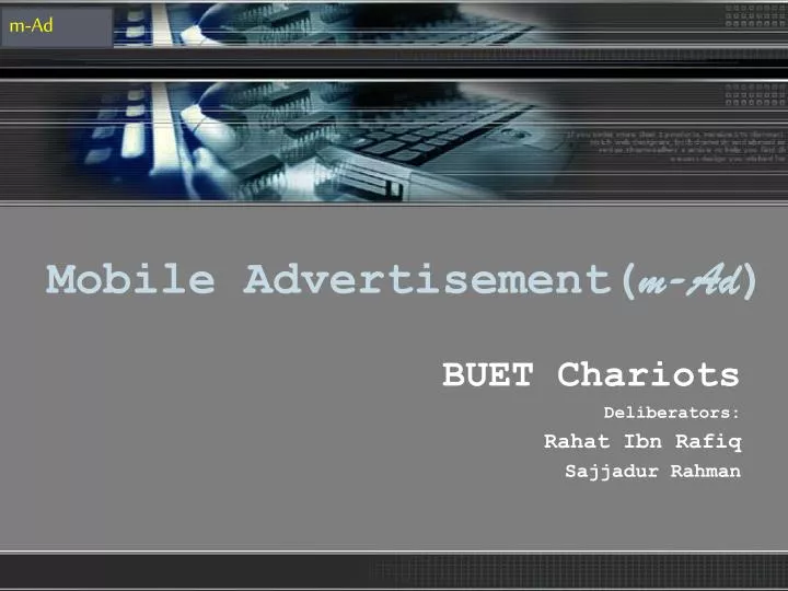 mobile advertisement m ad