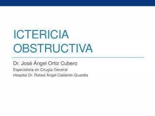 ictericia obstructiva