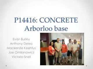 P14416: CONCRETE Arborloo base