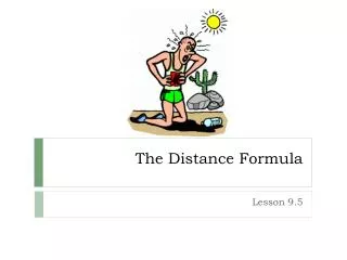 the distance formula