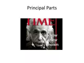 Principal Parts