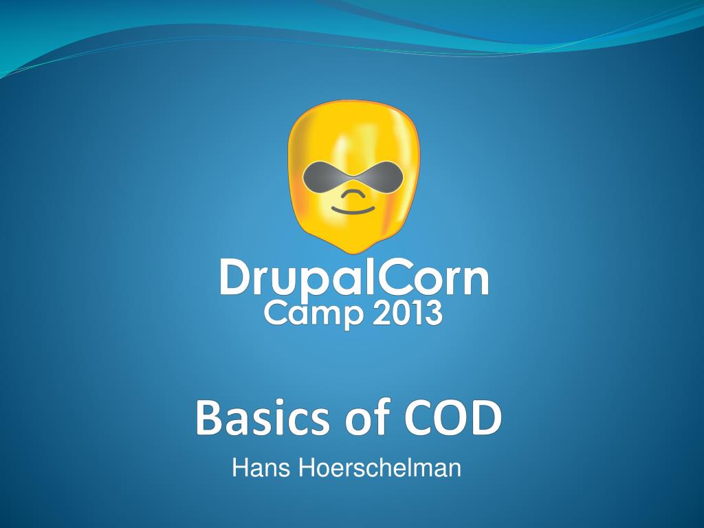 PPT - Basics of COD PowerPoint Presentation, free download - ID:2430256