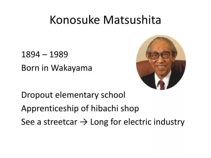 konosuke matsushita