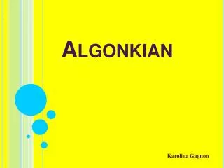Algonkian