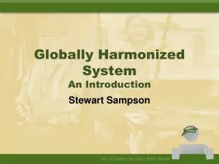 Globally Harmonized System An Introduction