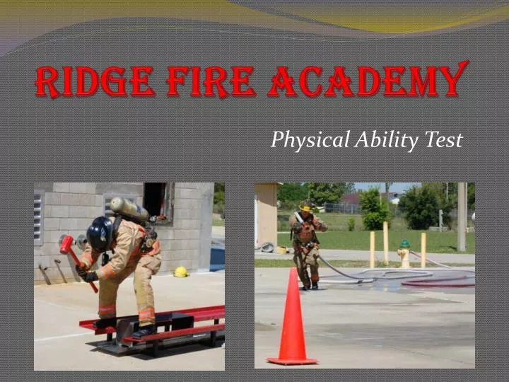 ridge fire academy
