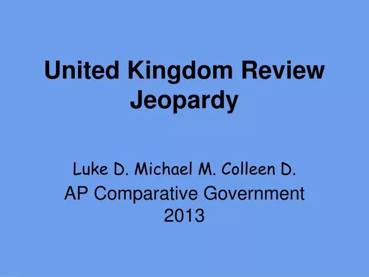 united kingdom review jeopardy
