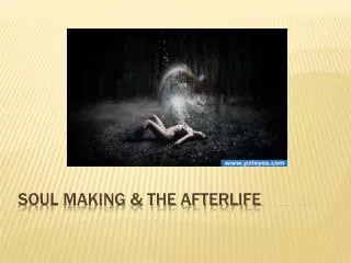 Soul Making &amp; The Afterlife