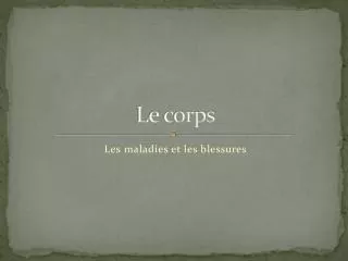 le corps