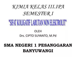 kimia kelas iii ipa semester i
