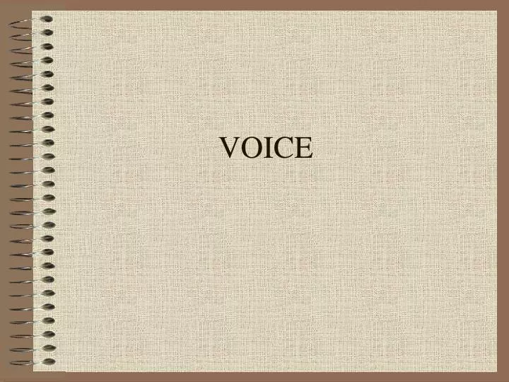 voice