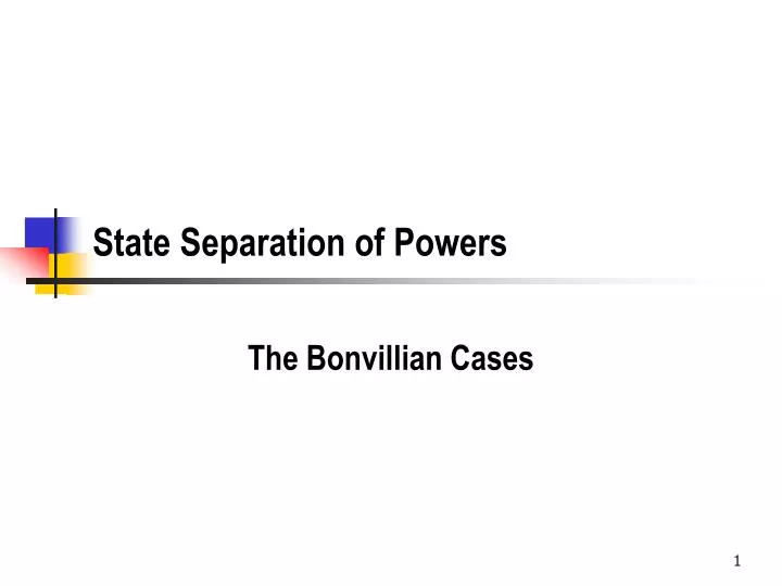 state separation of powers