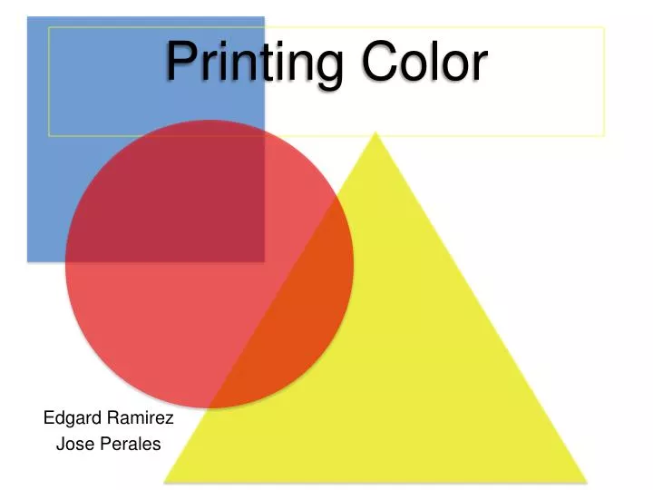 printing color