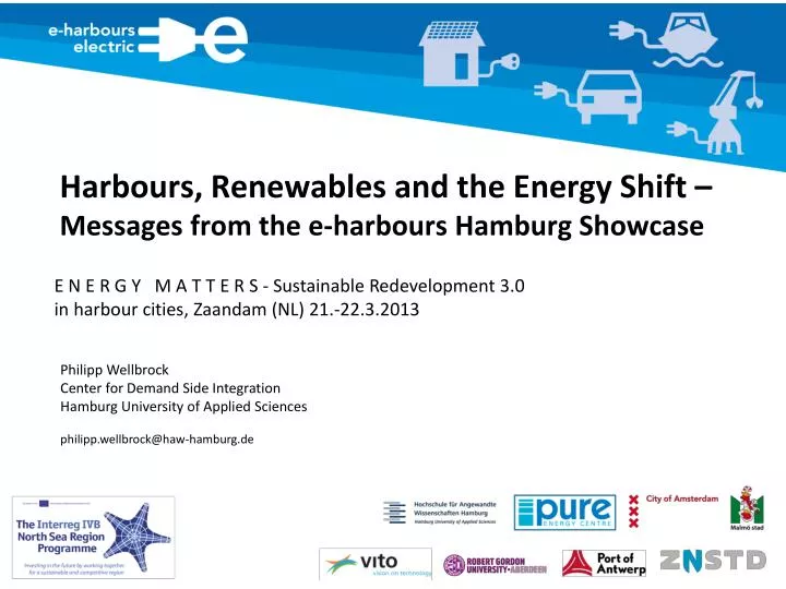 harbours renewables and the energy s hift messages from the e harbours hamburg showcase