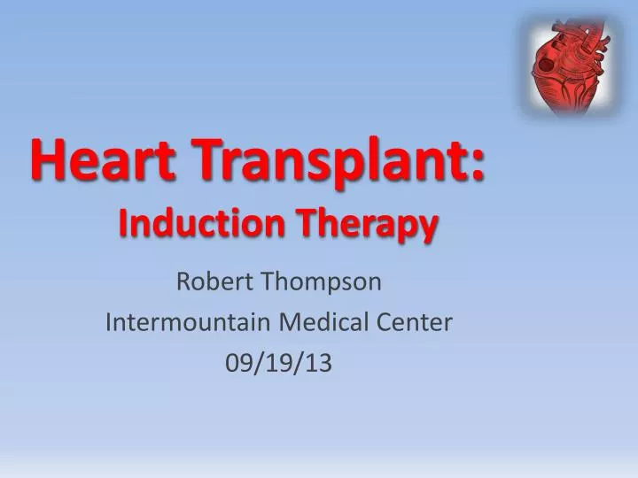 heart transplant induction therapy