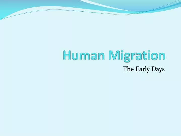 human migration
