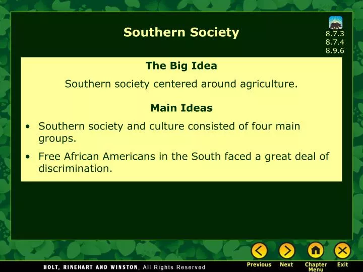 southern society