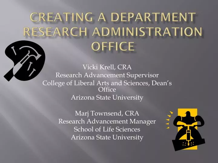 creating a department research administration office