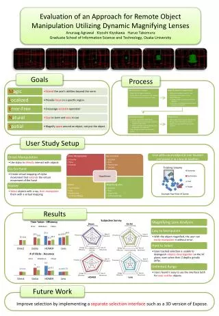 Evaluation of an Approach for Remote Object Manipulation Utilizing Dynamic Magnifying Lenses