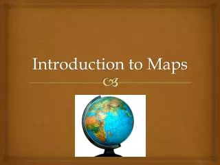 Introduction to Maps