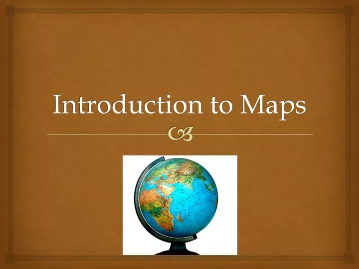 introduction to maps