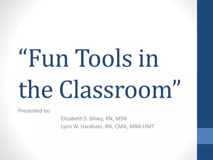 fun tools in the classroom