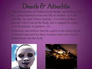 Death &amp; Afterlife