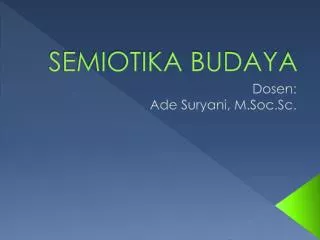 semiotika budaya