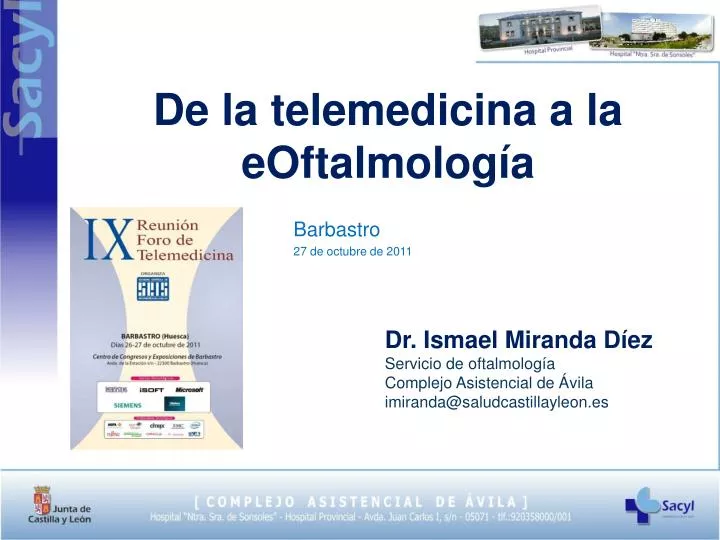 de la telemedicina a la eoftalmolog a