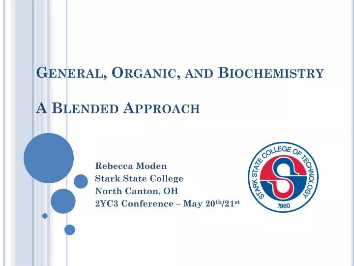 general organic and biochemistry a blended approach