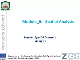 Module_6: Spatial Analysis