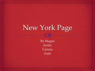 New York Page