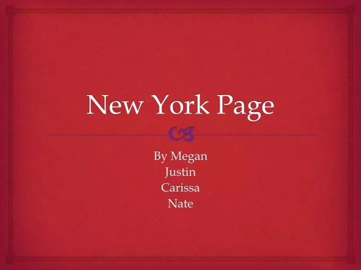 new york page