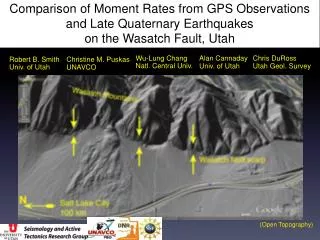 Comparison of Moment Rates from GPS Observations and Late Quaternary Earthquakes