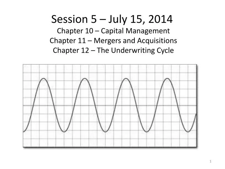 chapter 10 capital management chapter 11 mergers and acquisitions chapter 12 the underwriting cycle