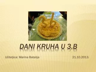 Dani kruha u 3.b