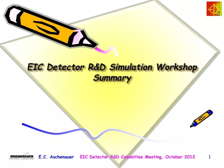 eic detector r d simulation workshop summary
