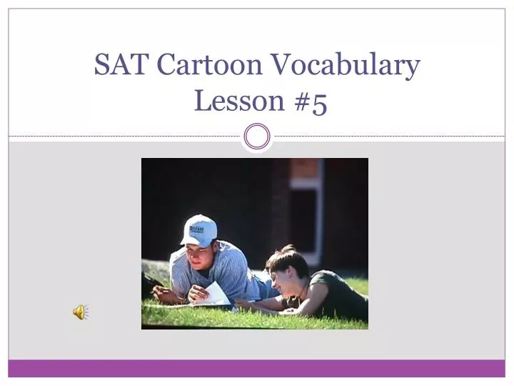 sat cartoon vocabulary lesson 5