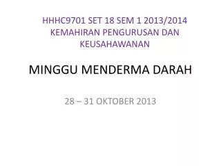 minggu menderma darah