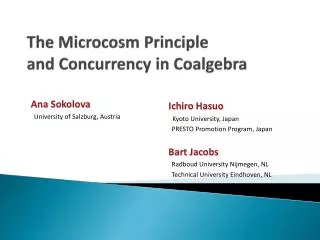 The Microcosm Principle and Concurrency in Coalgebra