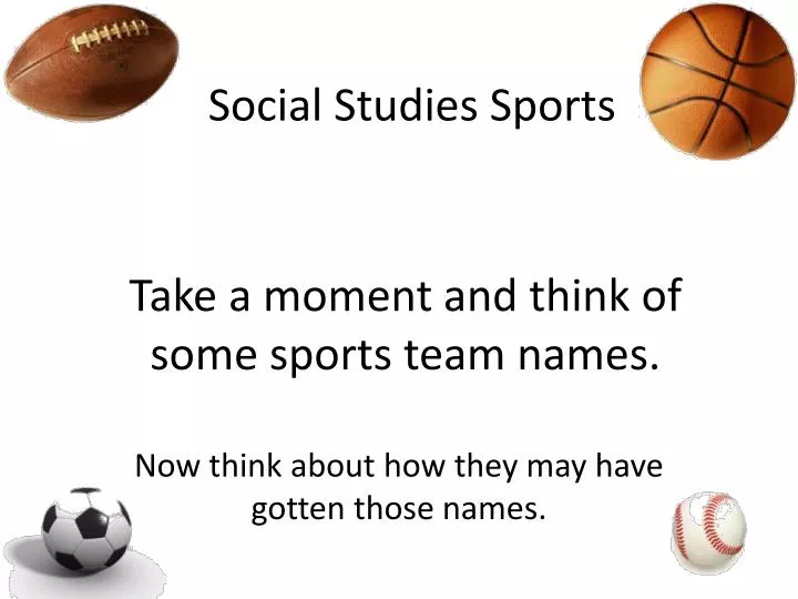 social studies sports