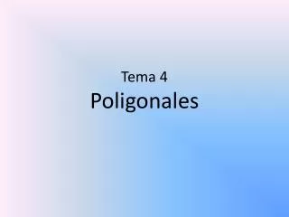 tema 4 poligonales