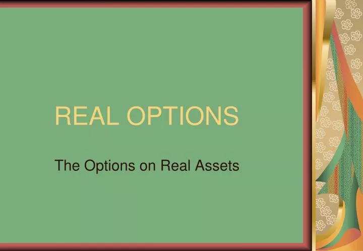 real options