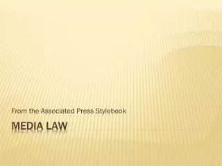 media law