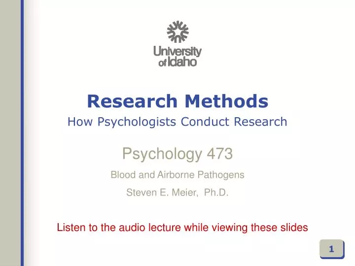 how psychologists conduct research